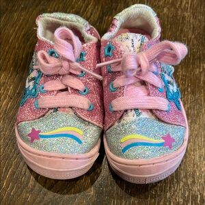 Size 7 Peppa Pig Pink Glitter Kids Shoes